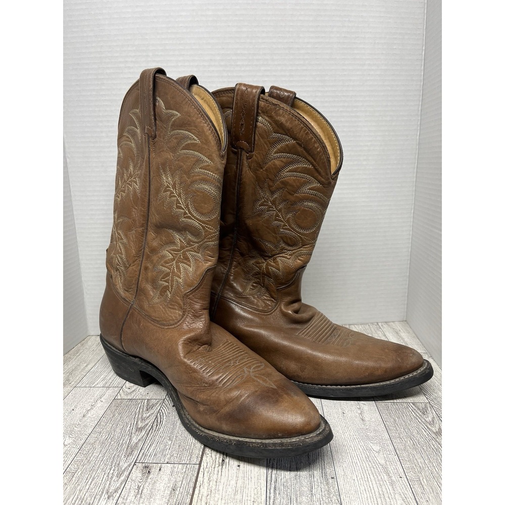 Vintage Tony Lama Men's Western Cowboy Boots Size 12D